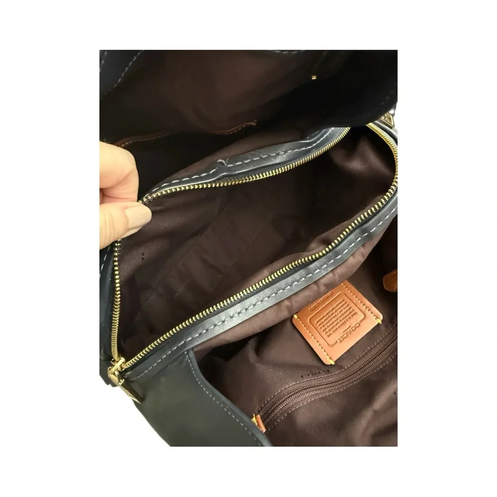 Coach Dalton 31 Horse and Carriage Jacquard Shoulder Bag - Blue Denim. LIKE NEW - Picture 13 of 13